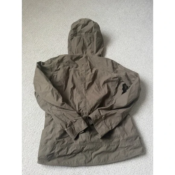 KUHL Stryka Jacket Women Size M Green Brown Hooded Full Zip Gorpcore Utility - Picture 6 of 9